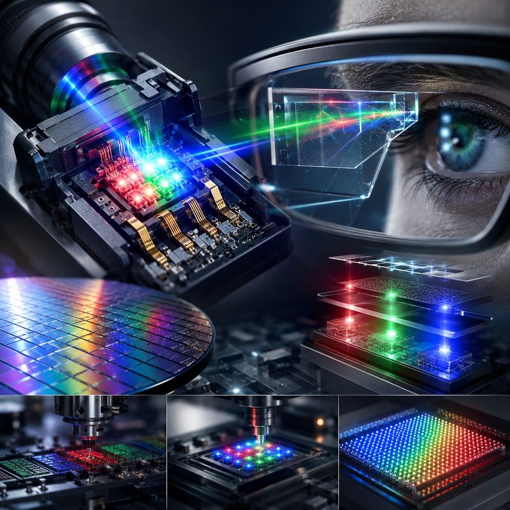 百萬尼特極致亮度突破：LEDoS (矽基Micro LED) 光引擎廠商動態與全彩化量產路徑